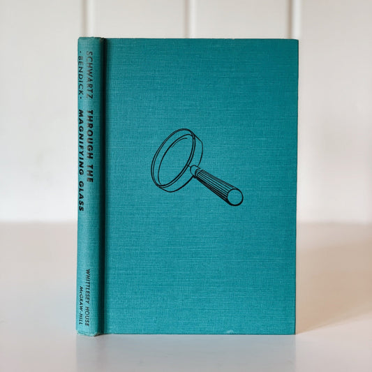 Through the Magnifying Glass, 1954 Hardcover Illustrated Science Book for Kids - Pretty Old Books