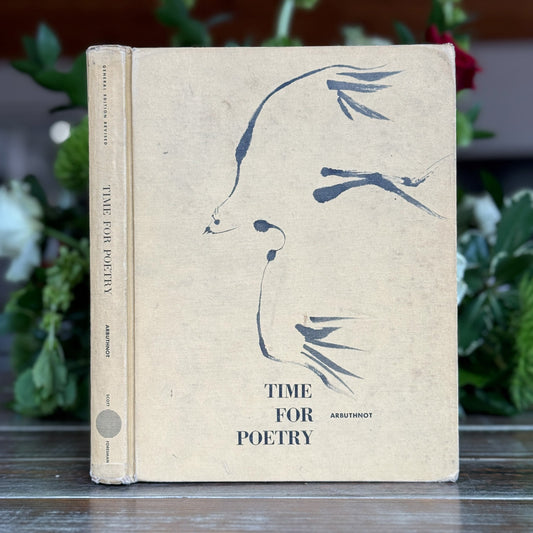 Time For Poetry, 1961, Early Childhood School Book - Pretty Old Books
