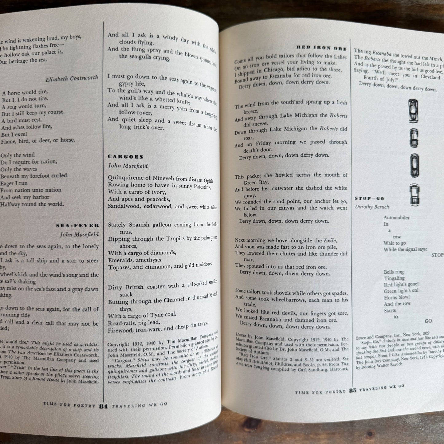 Time For Poetry, 1961, Early Childhood School Book - Pretty Old Books