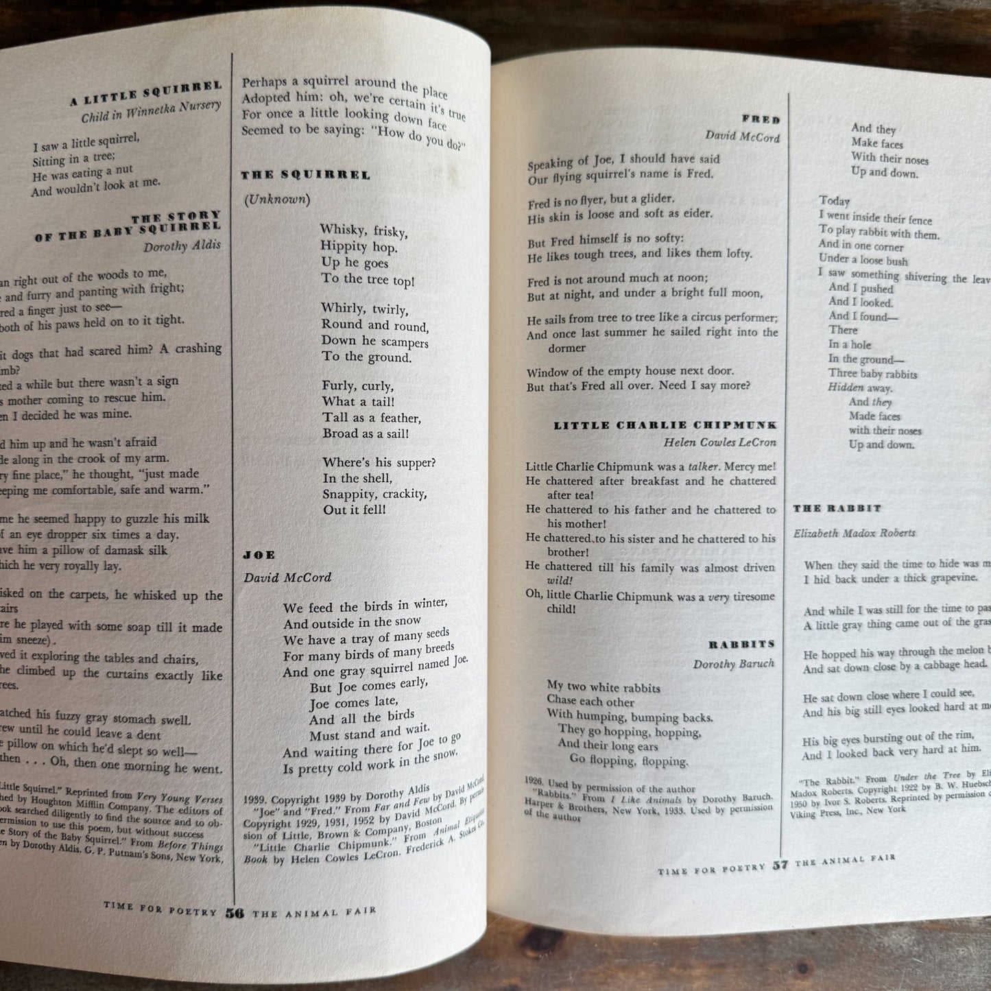 Time For Poetry, 1961, Early Childhood School Book - Pretty Old Books