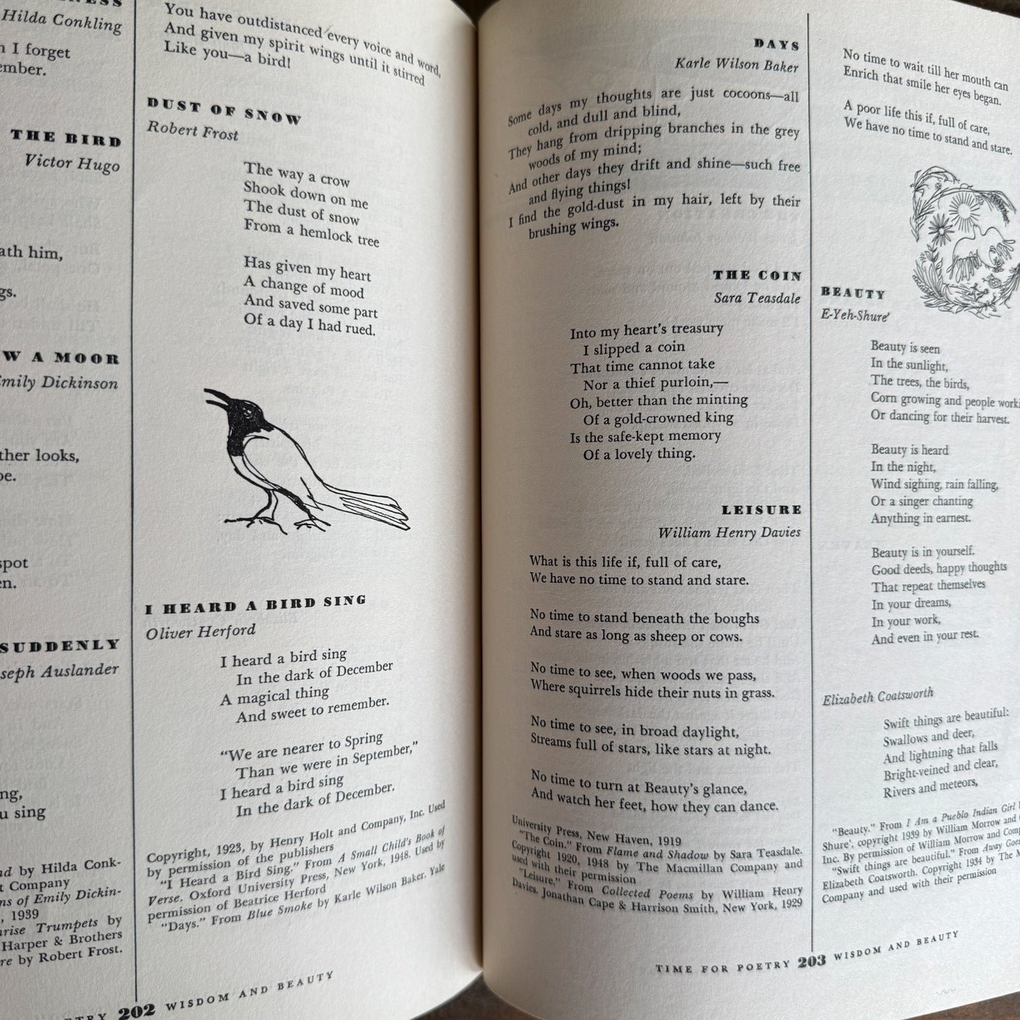 Time For Poetry, 1961, Early Childhood School Book - Pretty Old Books