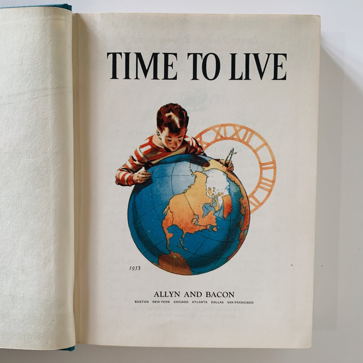 Time To Live, The Searles Readers, Mid - Century School Book 1953 - Pretty Old Books