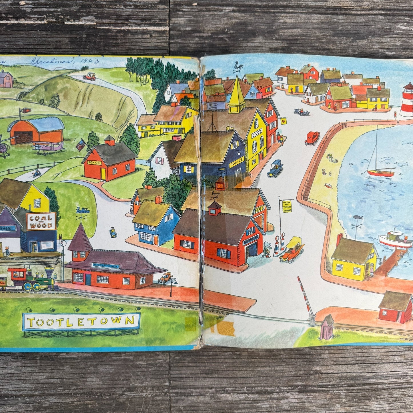 Tinker and Tanker and Their Space Ship, Richard Scarry, 1961 - Pretty Old Books