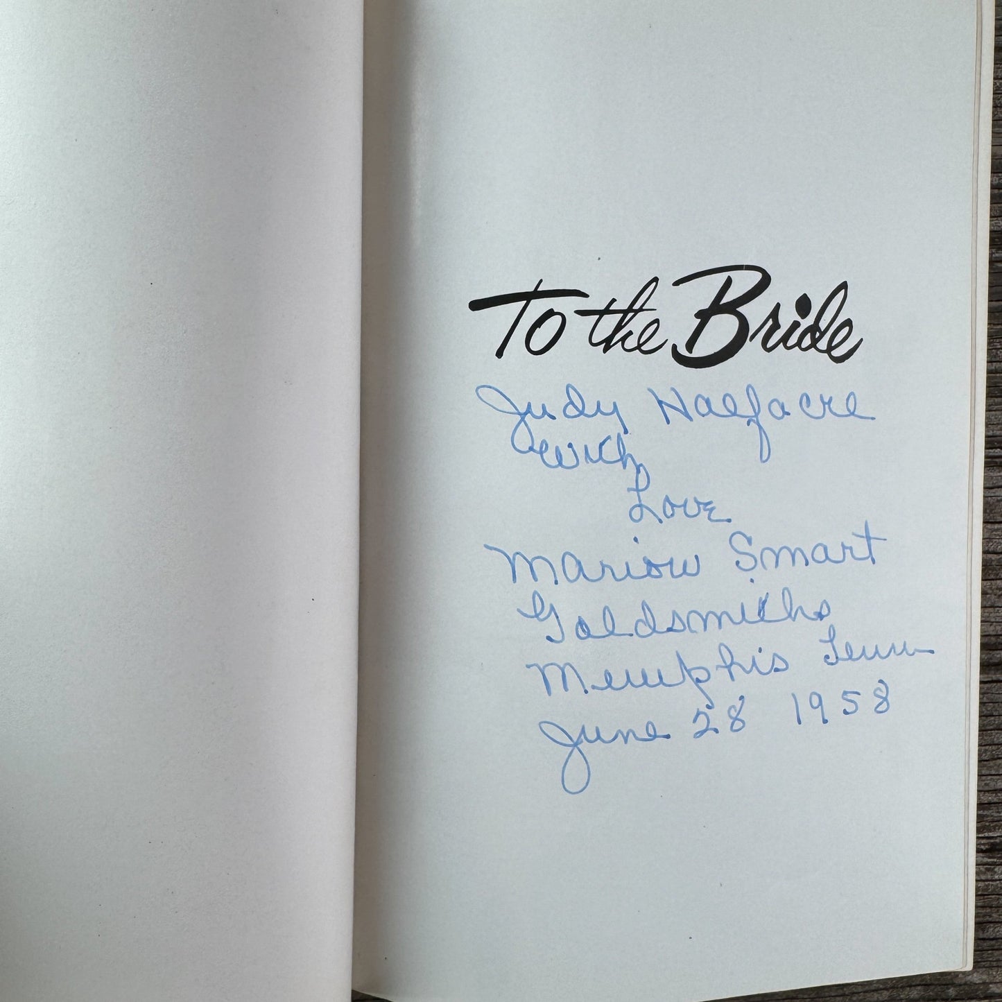 To the Bride, 1956 Wedding Planner and Housekeeping Guide - Pretty Old Books