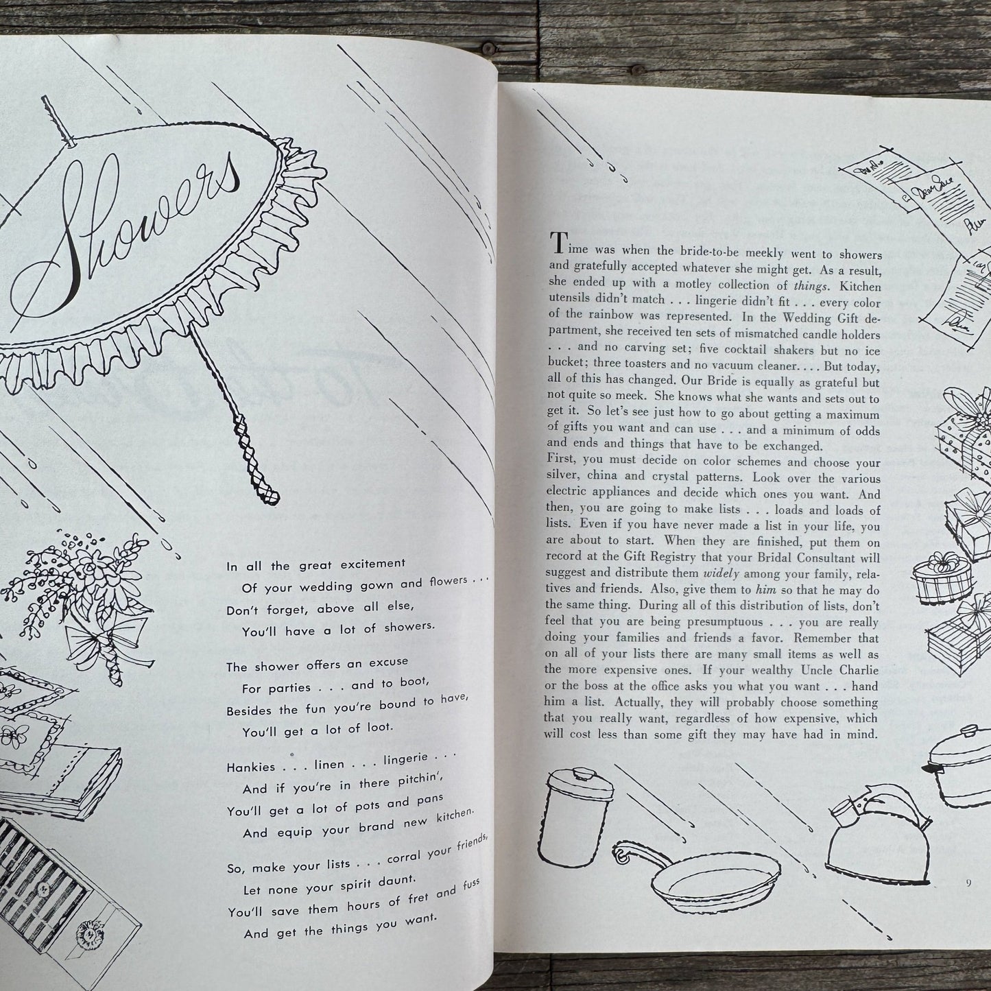 To the Bride, 1956 Wedding Planner and Housekeeping Guide - Pretty Old Books