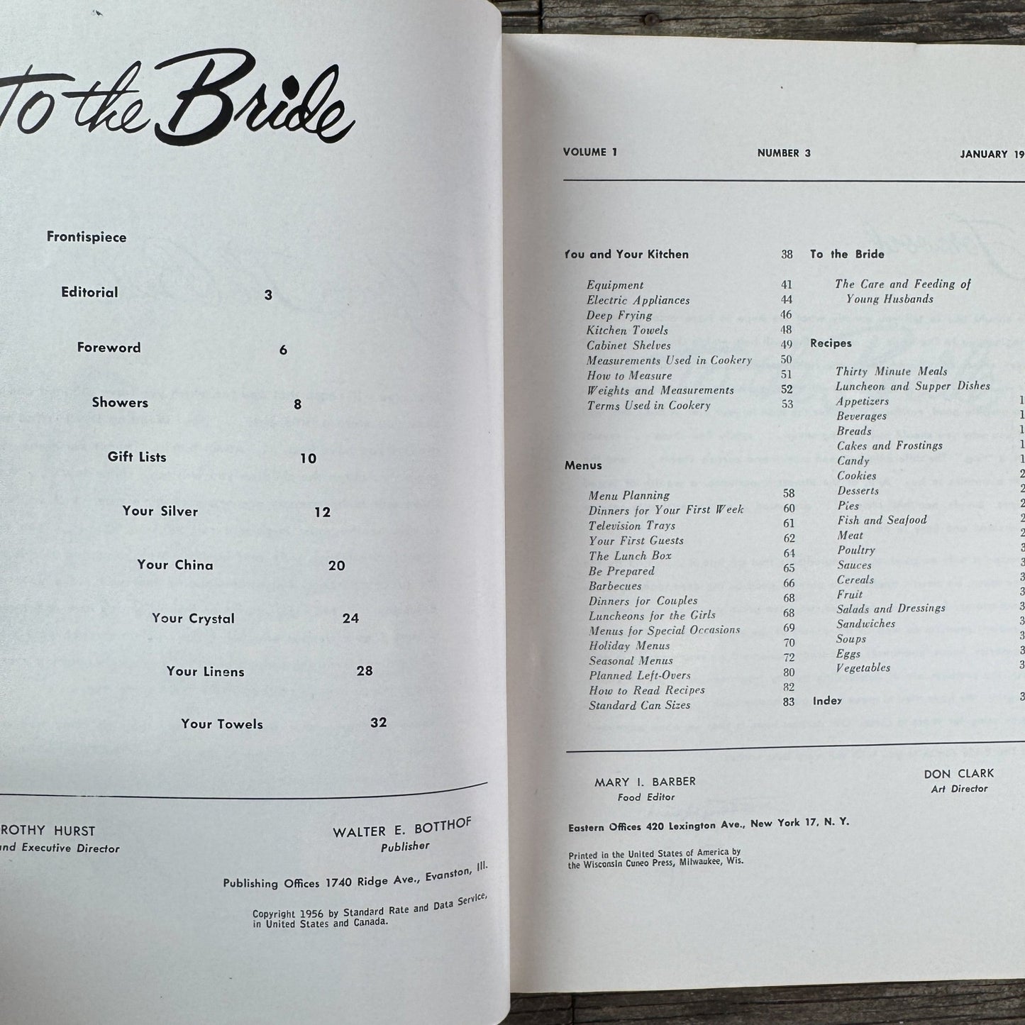 To the Bride, 1956 Wedding Planner and Housekeeping Guide - Pretty Old Books