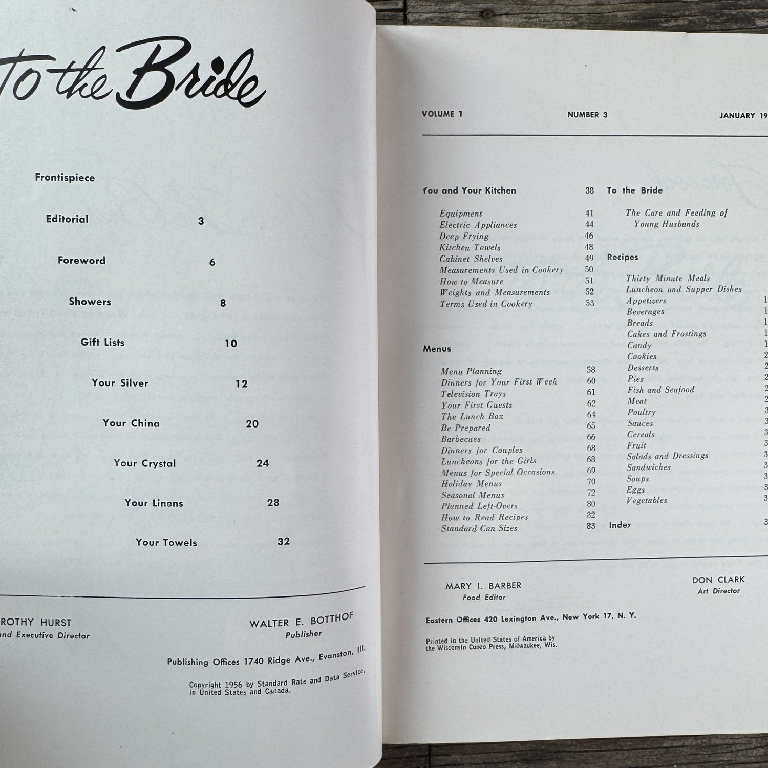 To the Bride, 1956 Wedding Planner and Housekeeping Guide - Pretty Old Books
