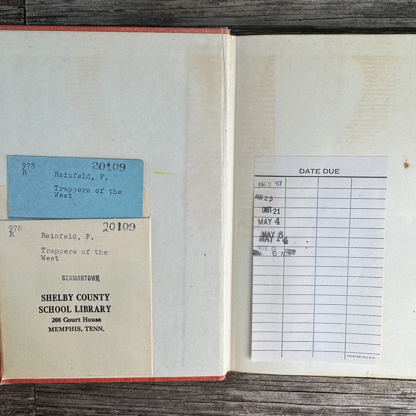 Trappers of the West, Fred Reinfeld, 1957 - Pretty Old Books