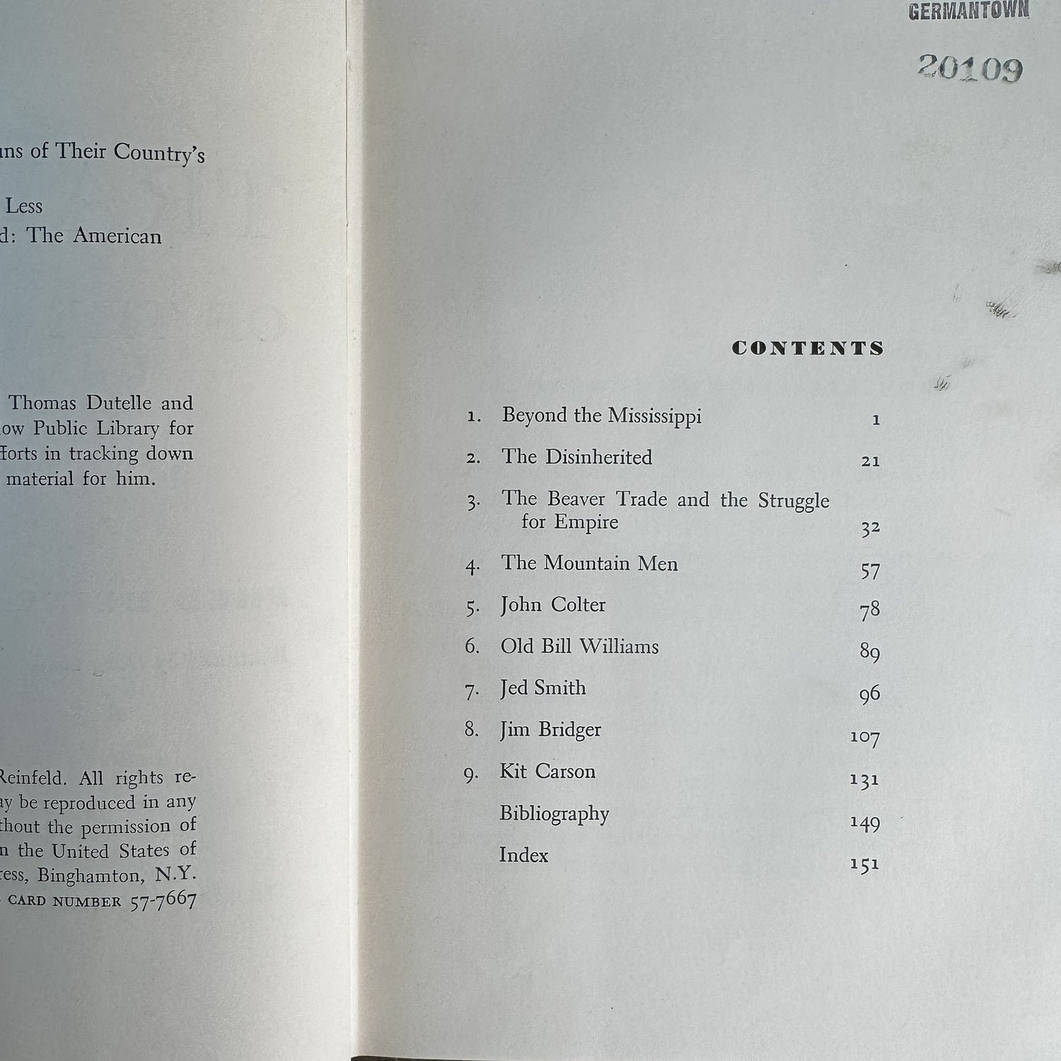 Trappers of the West, Fred Reinfeld, 1957 - Pretty Old Books