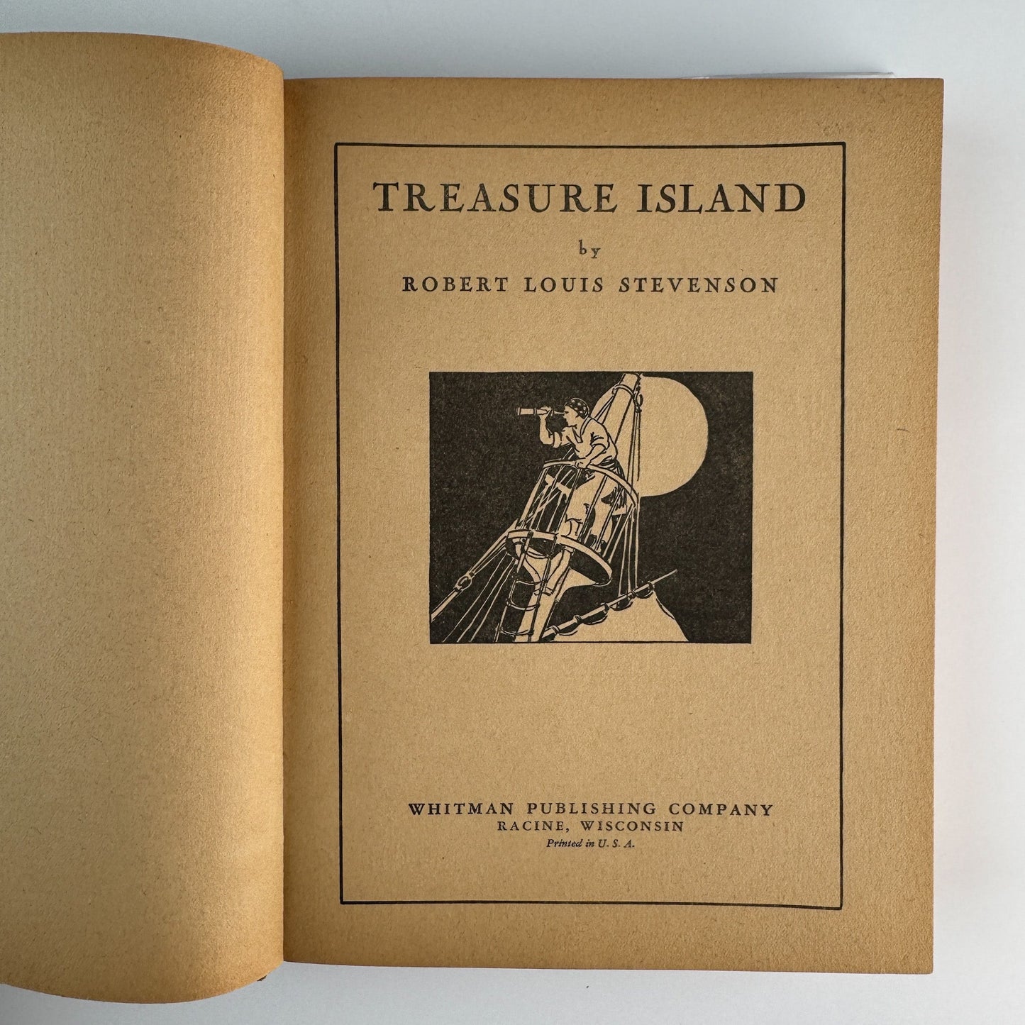 Treasure Island, Robert Louis Stevenson, Whitman Publishing, Illustrated with Jacket - Pretty Old Books
