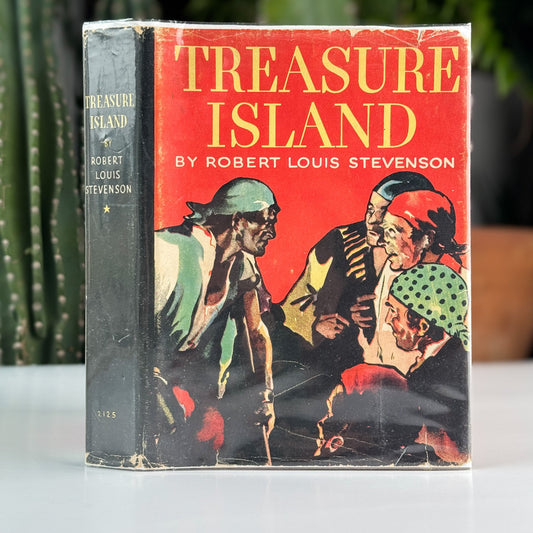 Treasure Island, Robert Louis Stevenson, Whitman Publishing, Illustrated with Jacket - Pretty Old Books