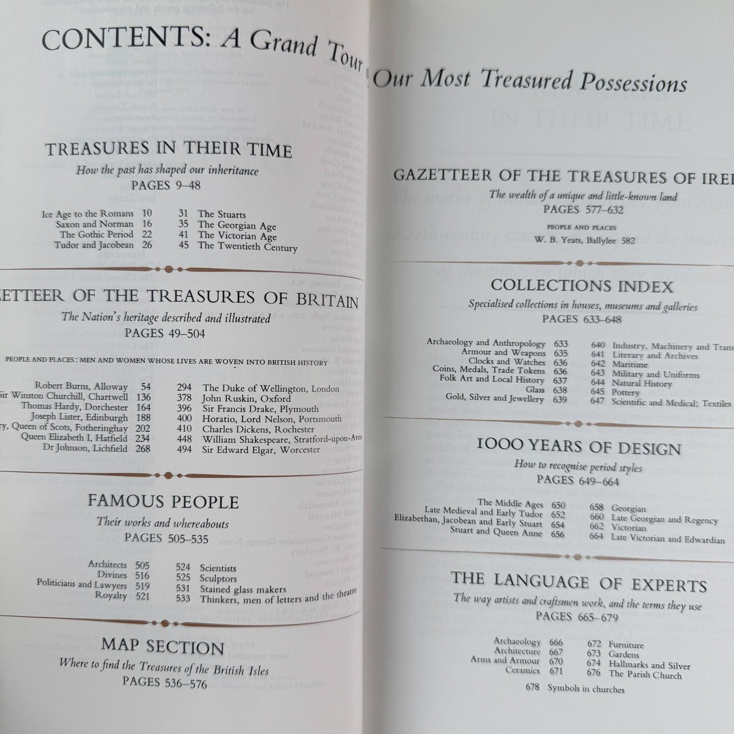 Treasures of Britain: A Traveller's Guide to the Riches of Britain and Ireland - Pretty Old Books