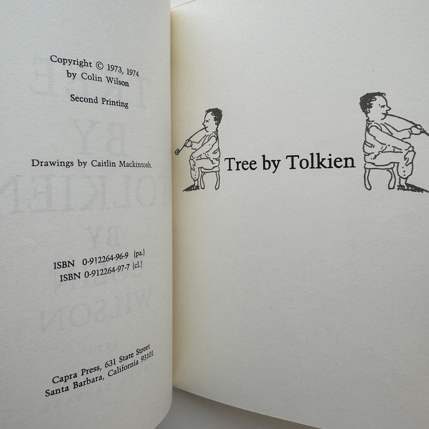 Tree By Tolkien, Colin Wilson, 1974, Second Printing, Paperback - Pretty Old Books