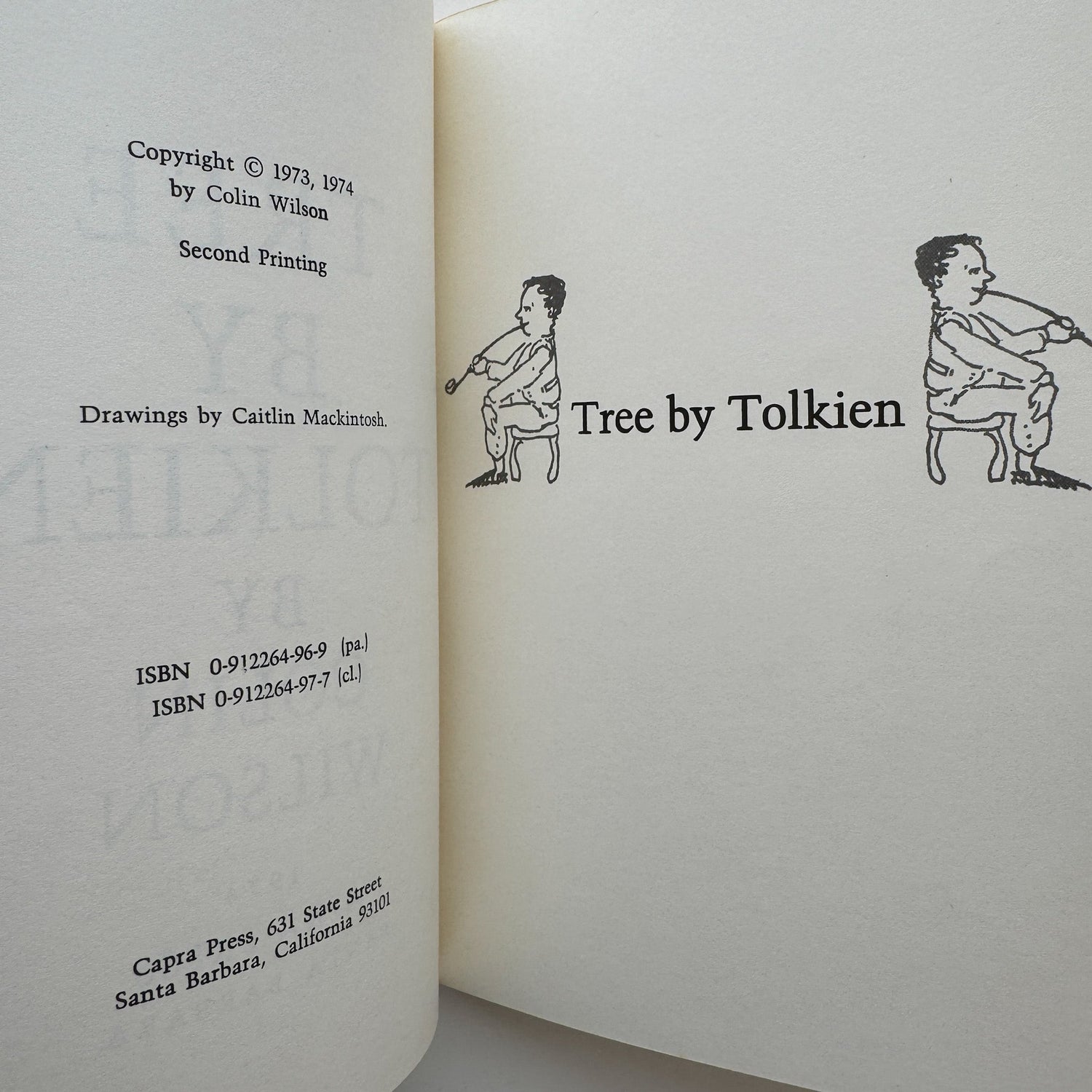 Tree By Tolkien, Colin Wilson, 1974, Second Printing, Paperback - Pretty Old Books