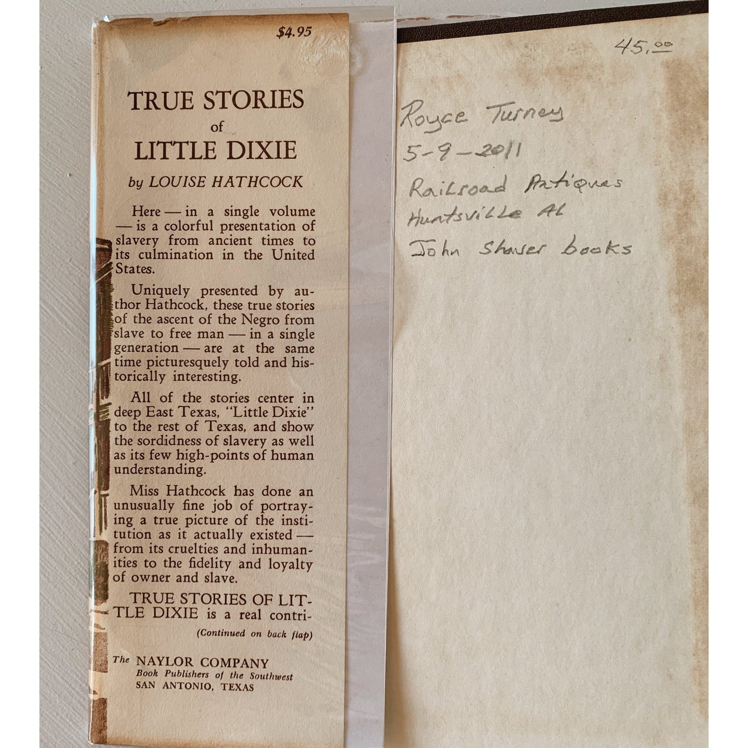 True Stories of Little Dixie, 1962, Hardcover Folklore and History of the South - Pretty Old Books