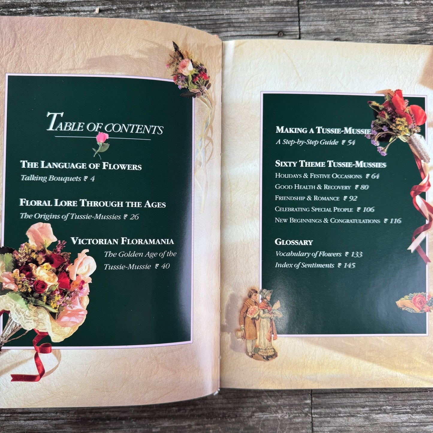 Tussie - Mussies: The Victorian Art of Expressing Yourself in the Language of Flowers, Signed, 1993 - Pretty Old Books