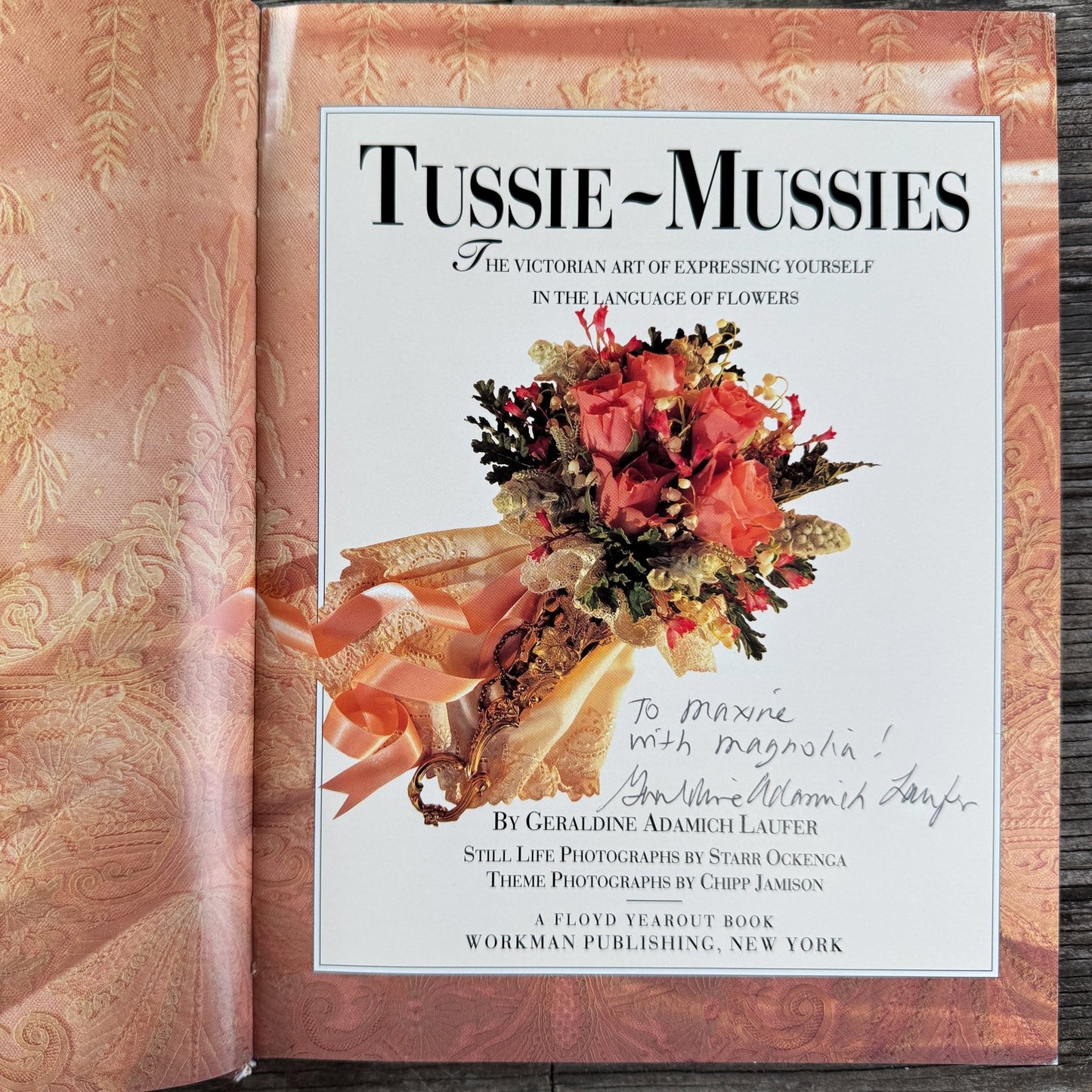 Tussie - Mussies: The Victorian Art of Expressing Yourself in the Language of Flowers, Signed, 1993 - Pretty Old Books