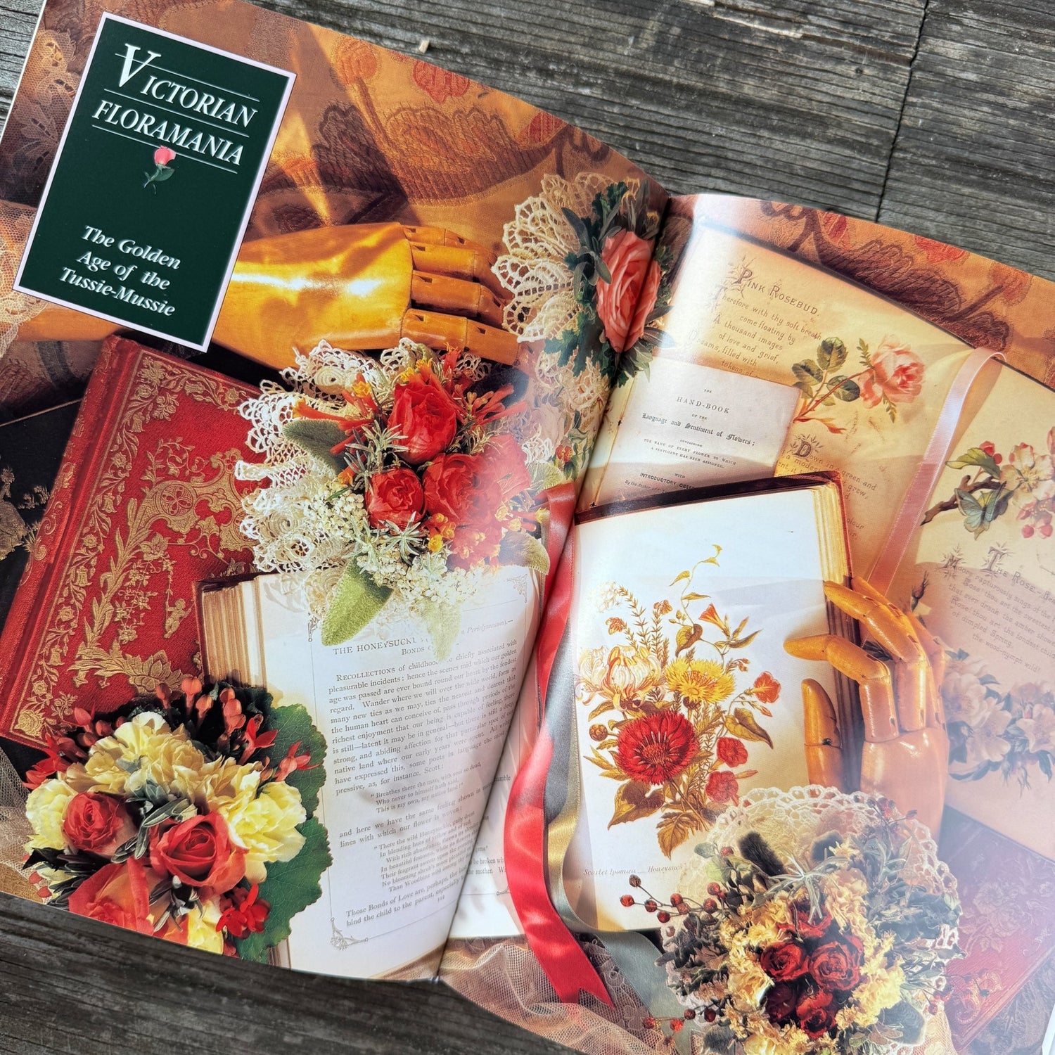 Tussie - Mussies: The Victorian Art of Expressing Yourself in the Language of Flowers, Signed, 1993 - Pretty Old Books