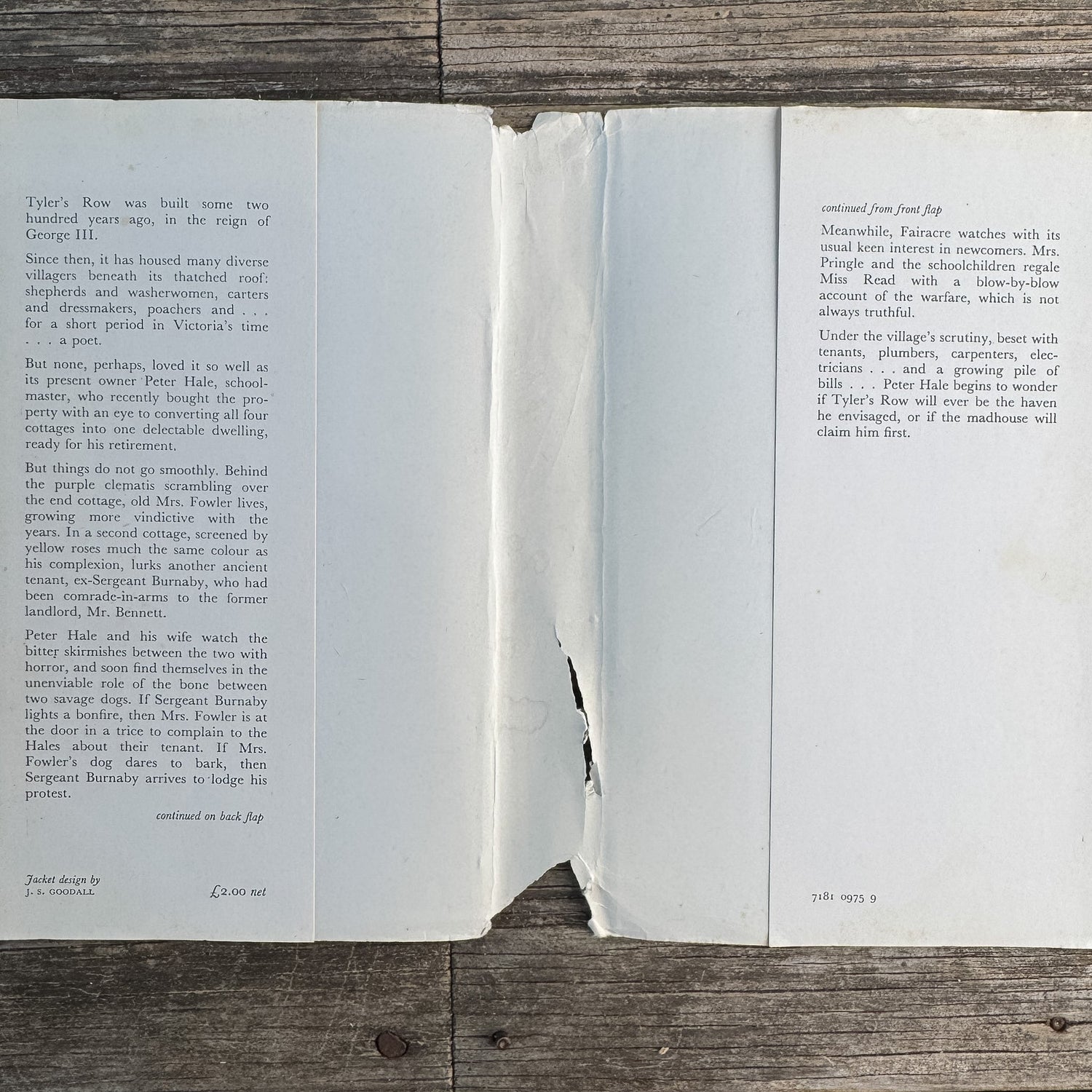 Tyler's Row, Miss Read, 1974 - Pretty Old Books