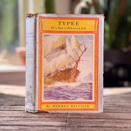 Typee, Or a Peep at Polynesian Life, Herman Melville, Newbery Classics Edition - Pretty Old Books