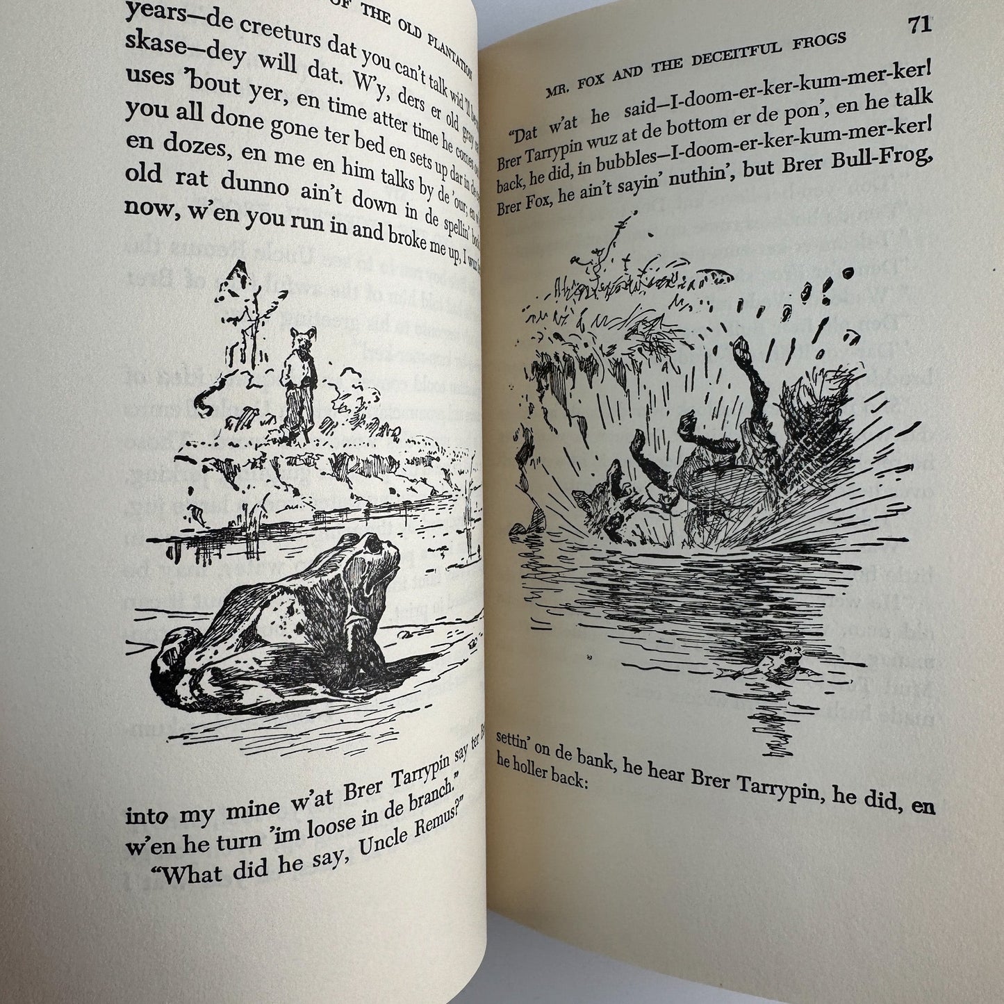 Uncle Remus: His Songs and His Sayings, Joel Chandler Harris, 1921 Appleton century Crofts - Pretty Old Books