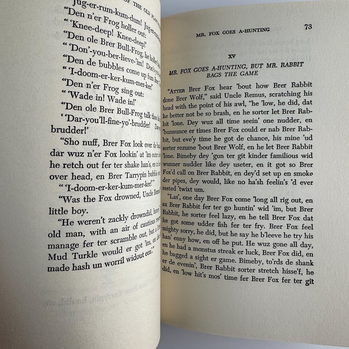 Uncle Remus: His Songs and His Sayings, Joel Chandler Harris, 1921 Appleton century Crofts - Pretty Old Books