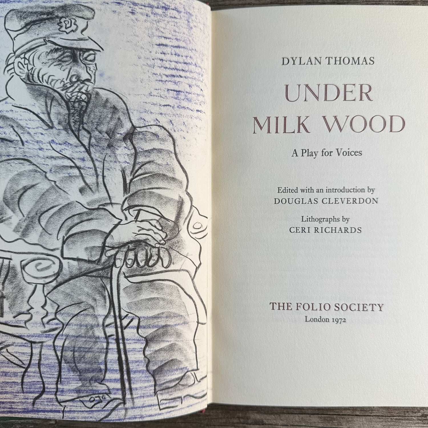 Under Milk Wood, Dylan Thomas, 1972, Folio Society Edition - Pretty Old Books