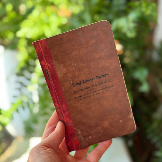 United Railways Company Rules and Regulations Book 1909 - Pretty Old Books