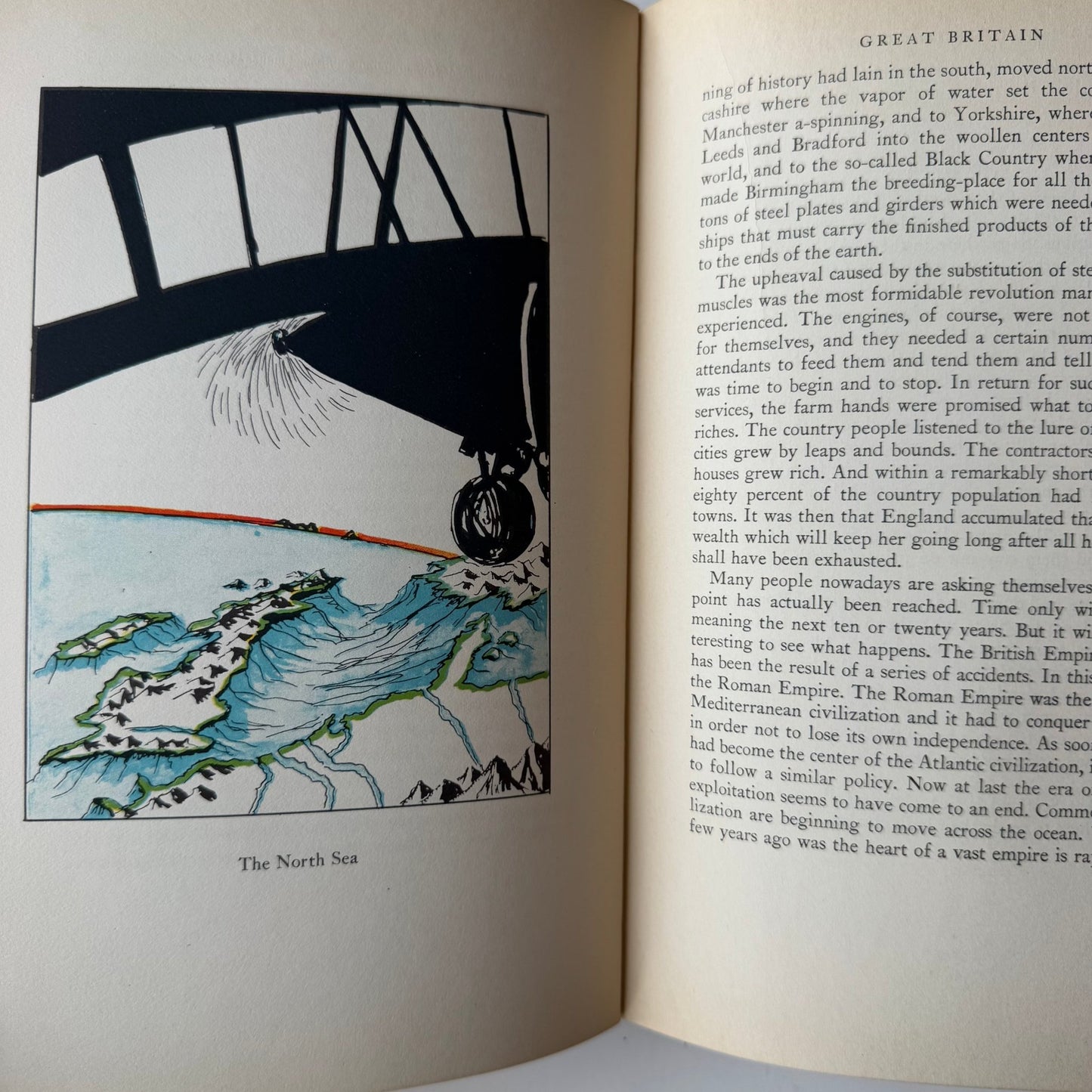 Van Loon's Geography, 1936, 13th Printing, Hardcover Illustrated - Pretty Old Books