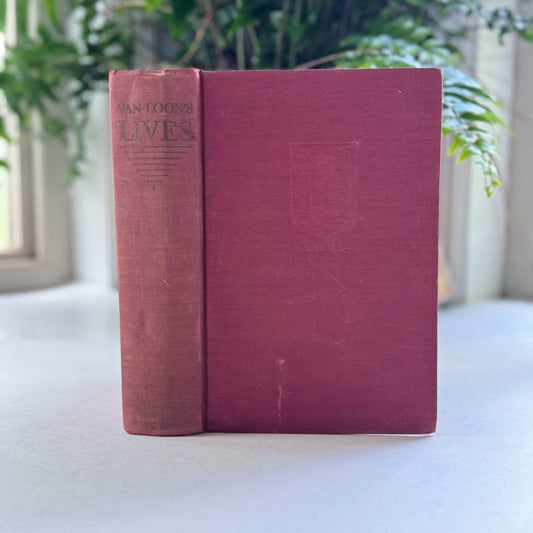 Van Loon's Lives, 1942, Biography, History, Hardcover Illustrated - Pretty Old Books