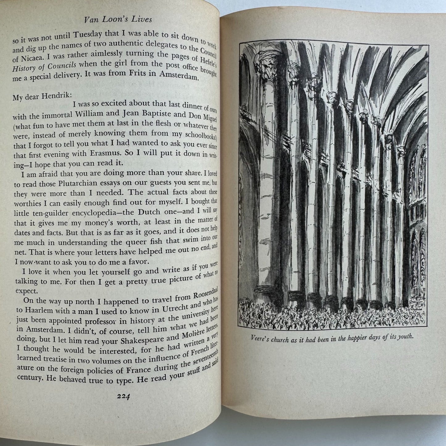 Van Loon's Lives, 1942, Biography, History, Hardcover Illustrated - Pretty Old Books