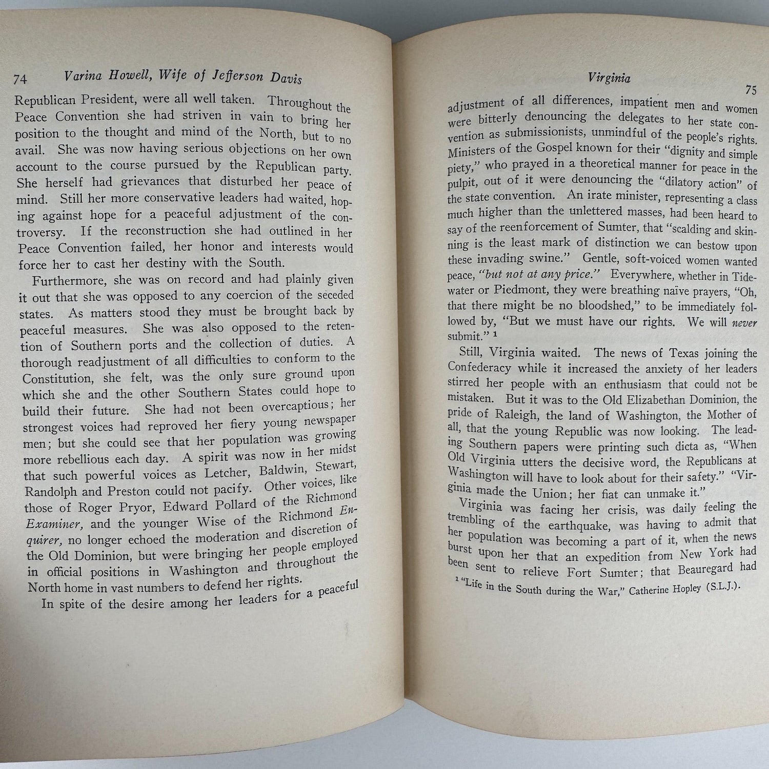 Varina Howell, Wife of Jefferson Davis, Vol 2, 1931 - Pretty Old Books