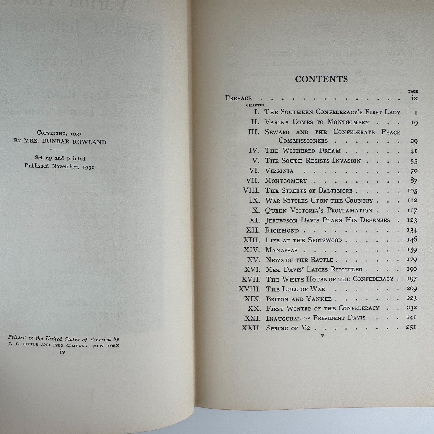 Varina Howell, Wife of Jefferson Davis, Vol 2, 1931 - Pretty Old Books