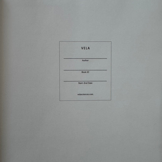 Vela Sciences Lab Notebook, Dot Grid 9x11 Hardcover Unused - Pretty Old Books