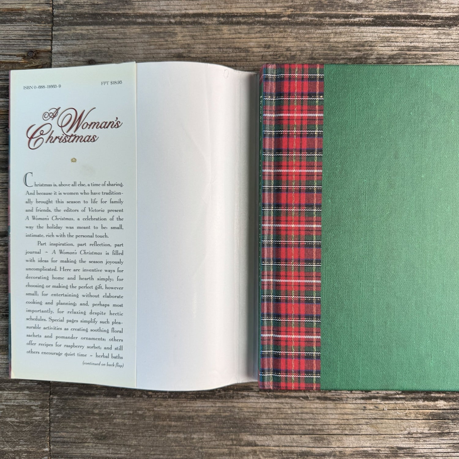 Victoria, A Woman's Christmas, Returning to the Gentle Joys of the Season, 1995, First Edition - Pretty Old Books