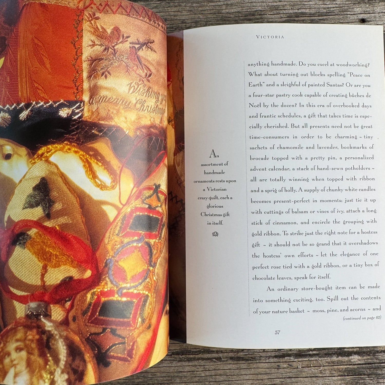Victoria, A Woman's Christmas, Returning to the Gentle Joys of the Season, 1995, First Edition - Pretty Old Books