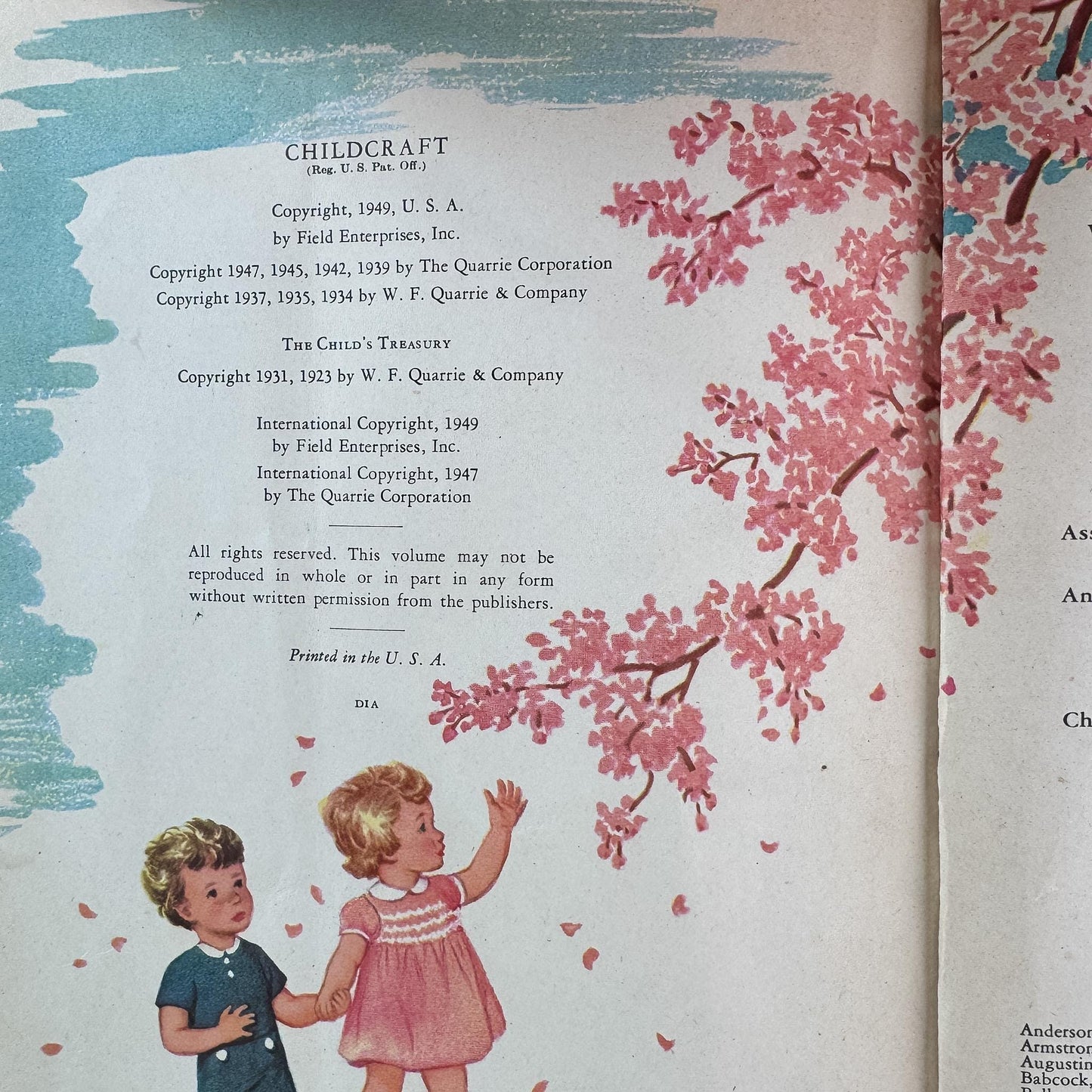 Vintage 1949 Complete Childcraft How and Why Library Set in Orange, Volumes 1-14 - Pretty Old Books