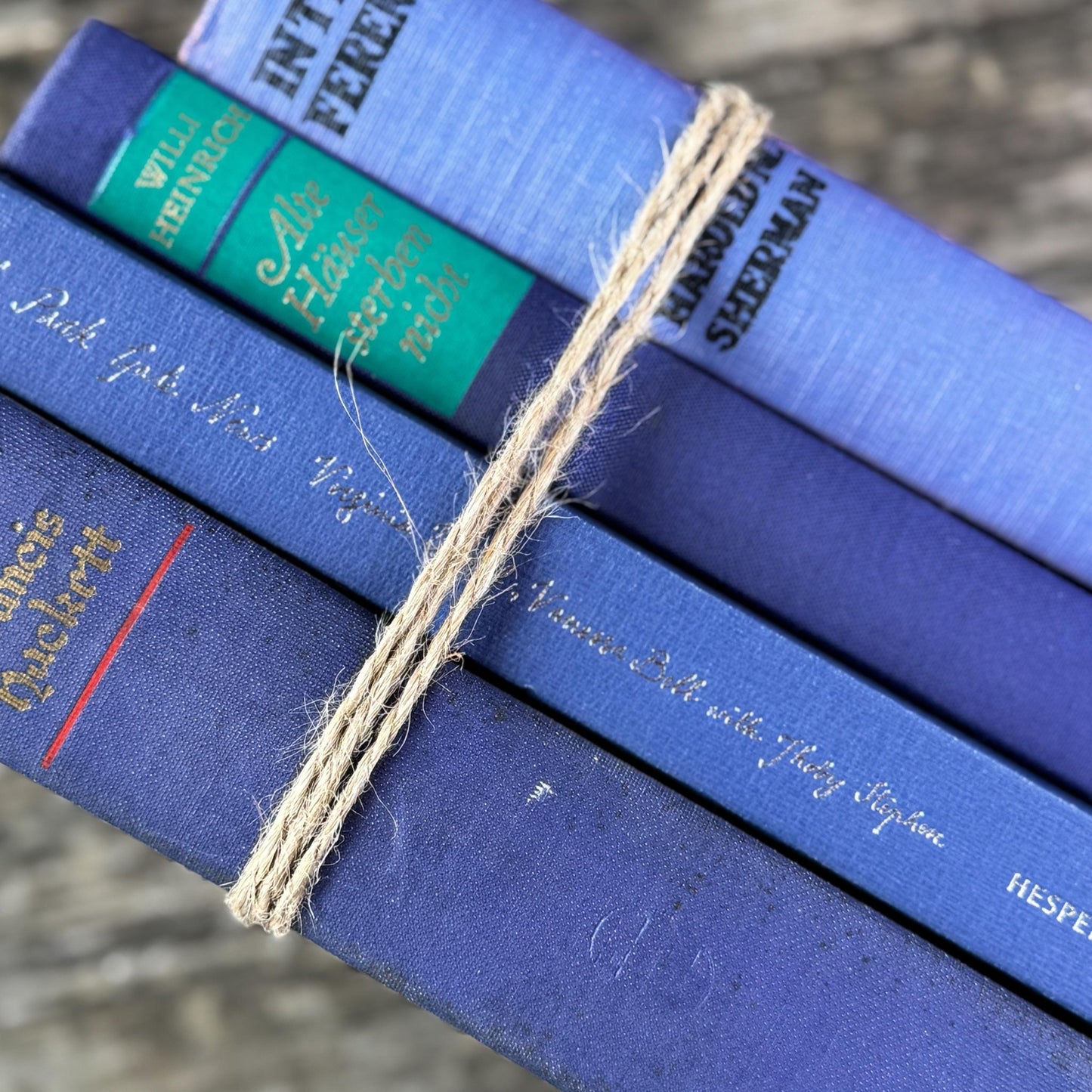 Vintage Bold Purple Book Bundle for Shelf Styling - Pretty Old Books