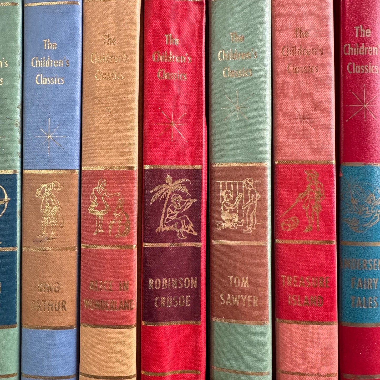 Vintage Children's Classics Book Set in 9 Volumes, 1961, J.G. Ferguson - Pretty Old Books