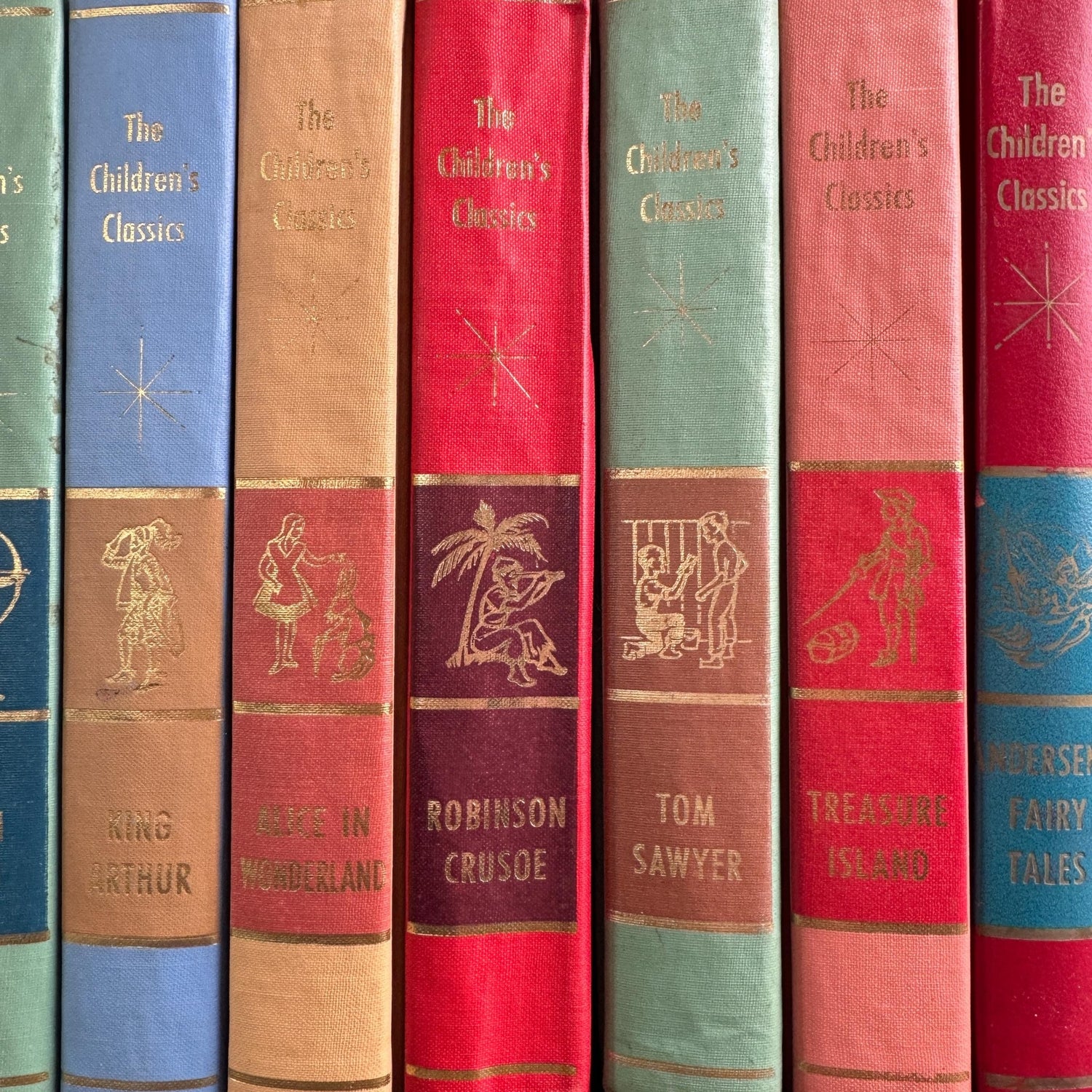 Vintage Children's Classics Book Set in 9 Volumes, 1961, J.G. Ferguson - Pretty Old Books