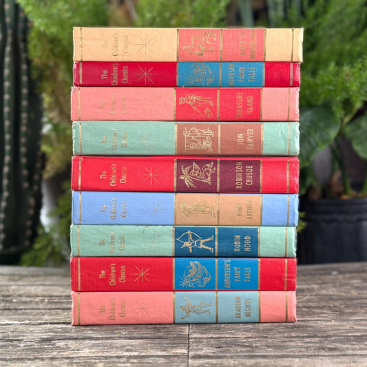 Vintage Children's Classics Book Set in 9 Volumes, 1961, J.G. Ferguson - Pretty Old Books
