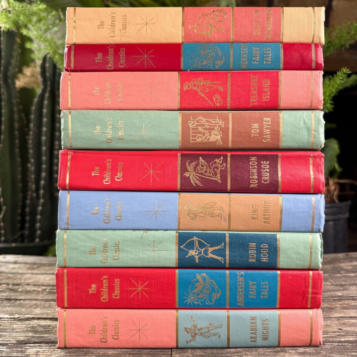 Vintage Children's Classics Book Set in 9 Volumes, 1961, J.G. Ferguson - Pretty Old Books
