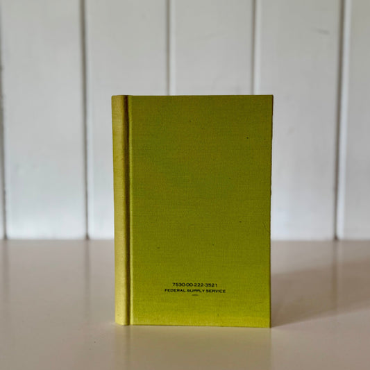 Vintage Federal Supply Service Note Book, 8 x 5.25 Inches, Lined Pages - Pretty Old Books