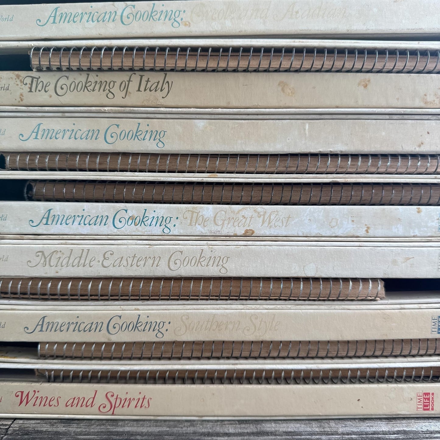 Vintage Foods of the World Cookbook Set, 7 Volumes - Pretty Old Books