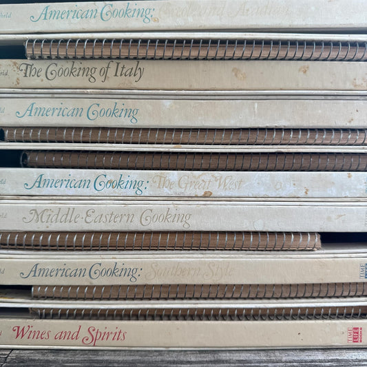 Vintage Foods of the World Cookbook Set, 7 Volumes - Pretty Old Books