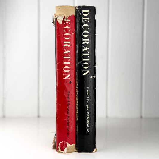 Vintage French Mid - Century Interior Design Book Set, Decoration* and Decoration**, 1963 - Pretty Old Books