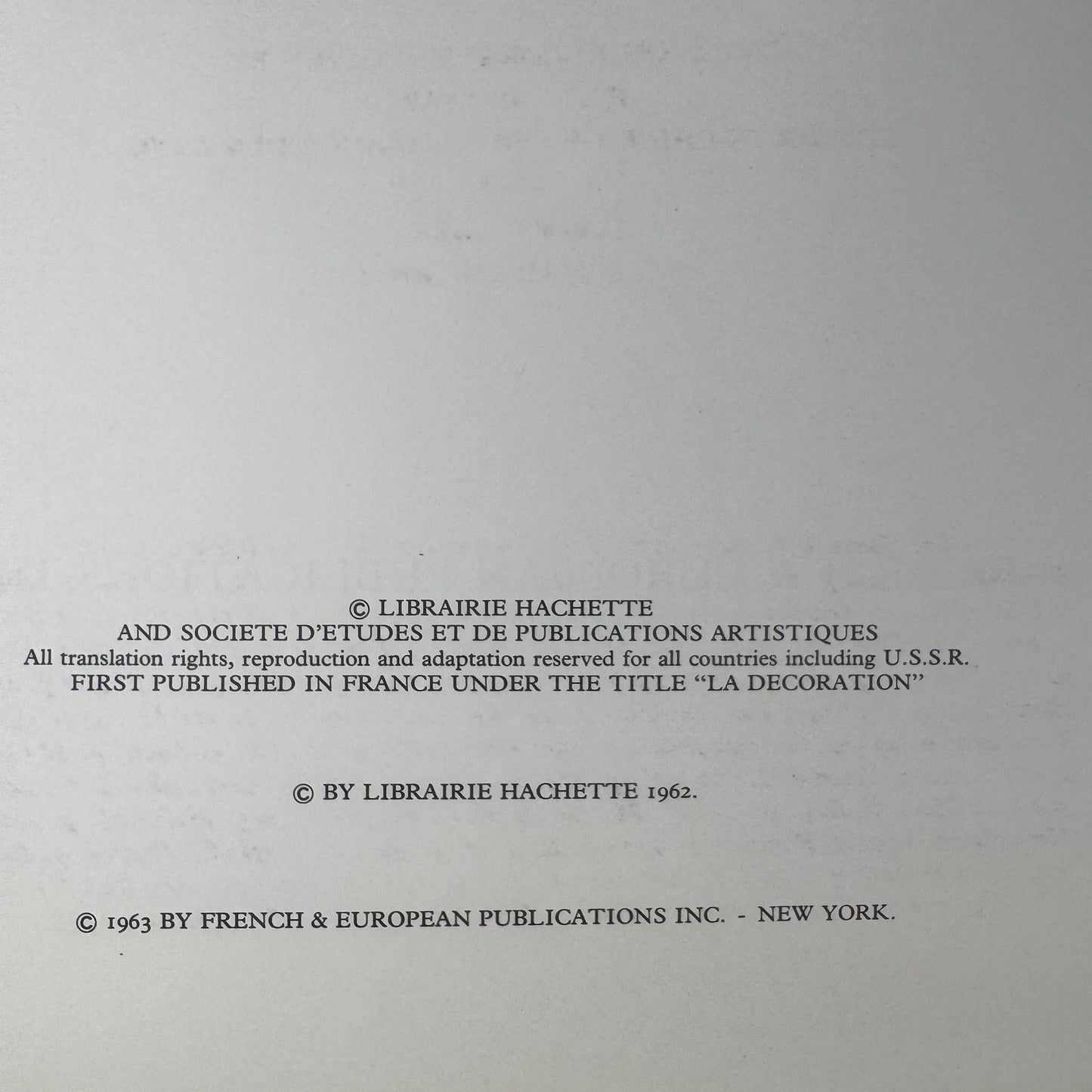 Vintage French Mid - Century Interior Design Book Set, Decoration* and Decoration**, 1963 - Pretty Old Books