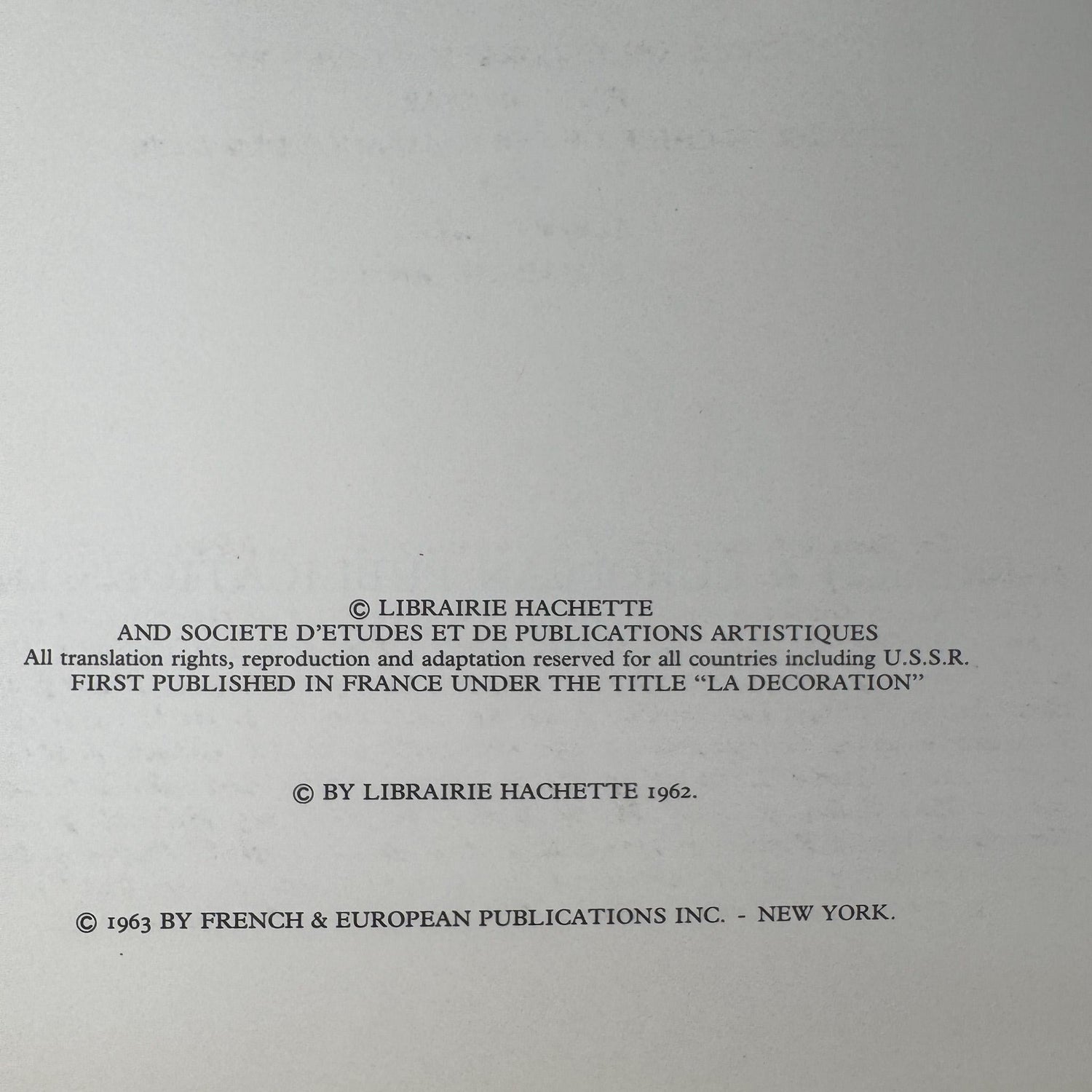 Vintage French Mid - Century Interior Design Book Set, Decoration* and Decoration**, 1963 - Pretty Old Books