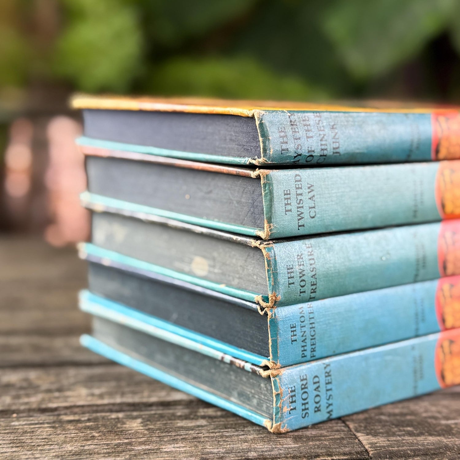 Vintage Hardy Boys Blue Book Set, 5 Volumes - Pretty Old Books