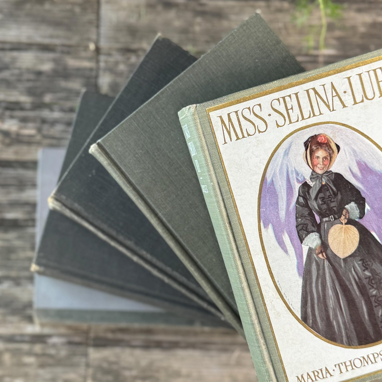 Vintage Mixed Gray Mid Century Books for Shelf Styling - Pretty Old Books